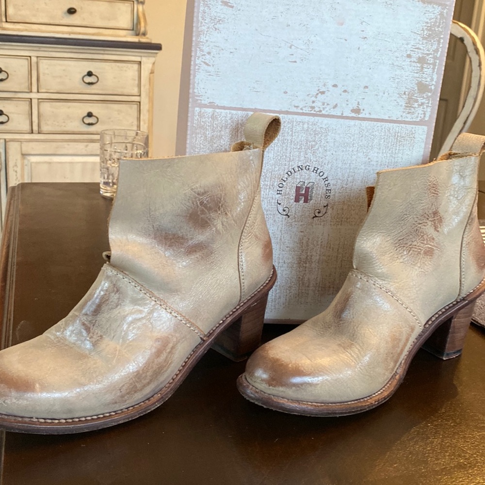 Anthropologie Holding Horses distressed booties.